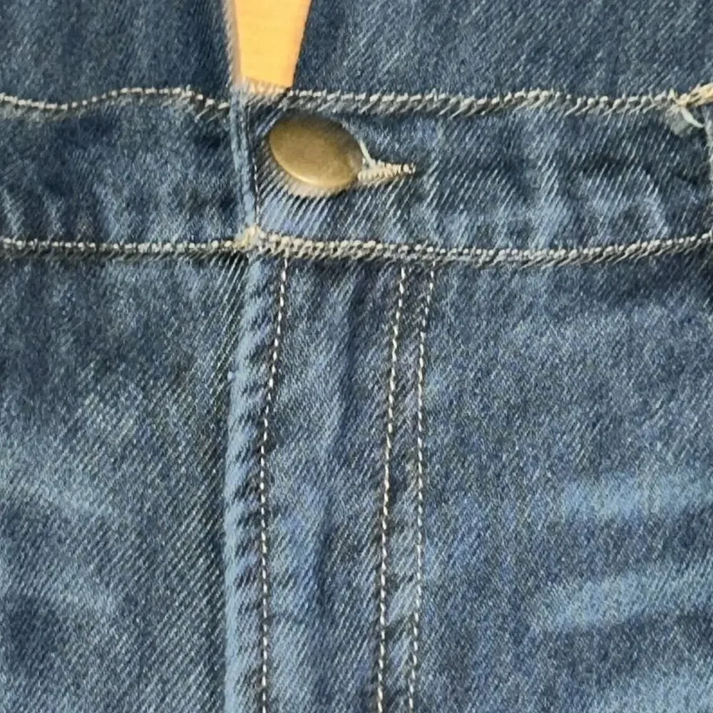 Westbound Dark Blue Relaxed Wide leg Frayed Hem Jeans Size 20W - Picture 5 of 11